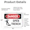 Signmission 10 in Height, 14 in Width, Vinyl Decal, Rectangle OS-2PACK-DS-D-1014-L-1509 - alternate 3